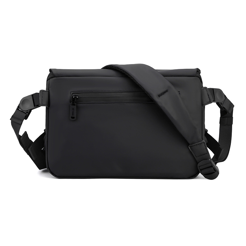 New men's simple crossbody bag, fashionable single-shoulder men's bag, large-capacity water-resistant messenger bag, business briefcase Item Picture