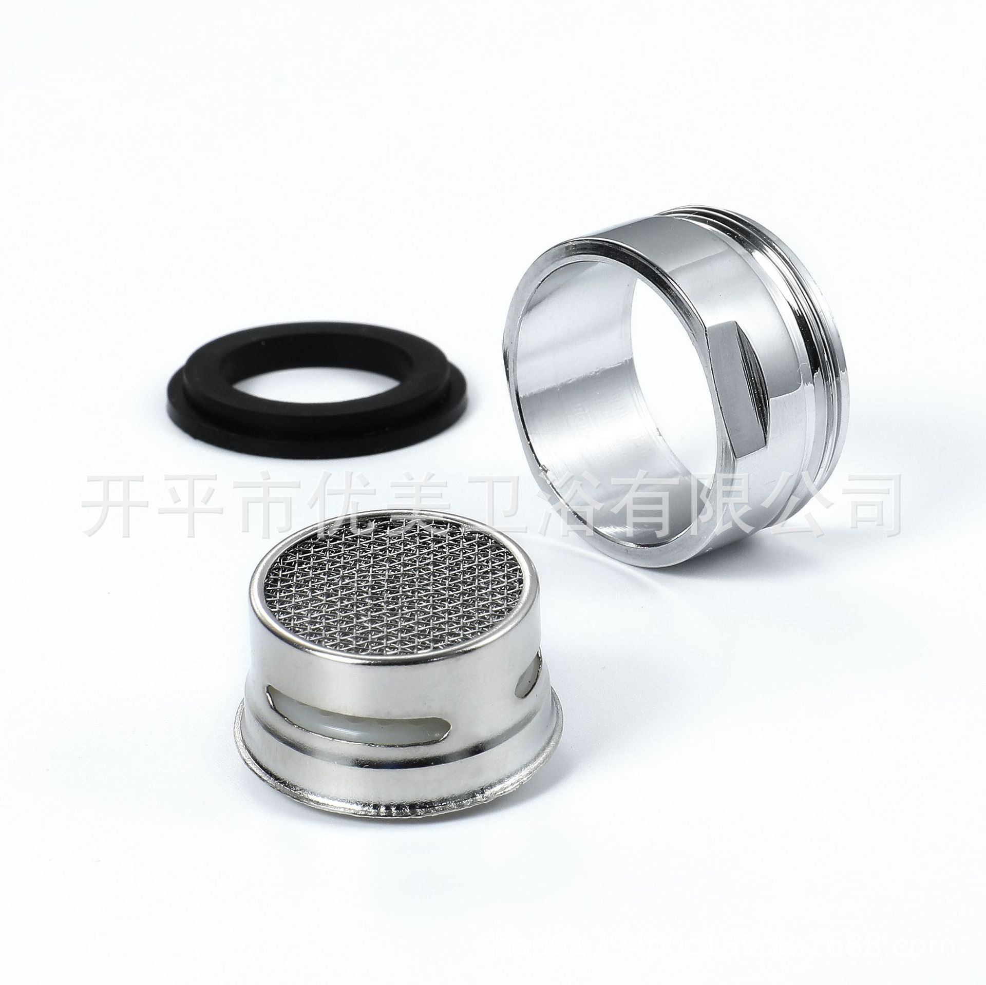 Faucet aerator, 24 copper outer teeth, stainless steel mesh inner filter screen accessories Item Picture