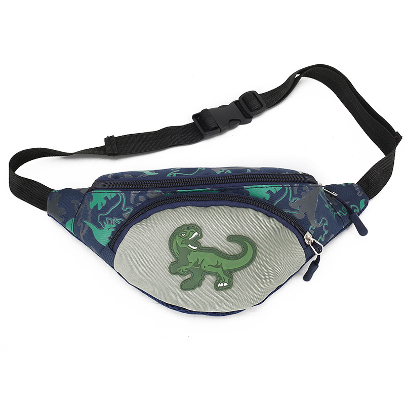 Children's waist bag 2021 New Cartoon dinosaur waist bag, fashionable and cute small shoulder bag, cool style, trendy children's bag Item Picture