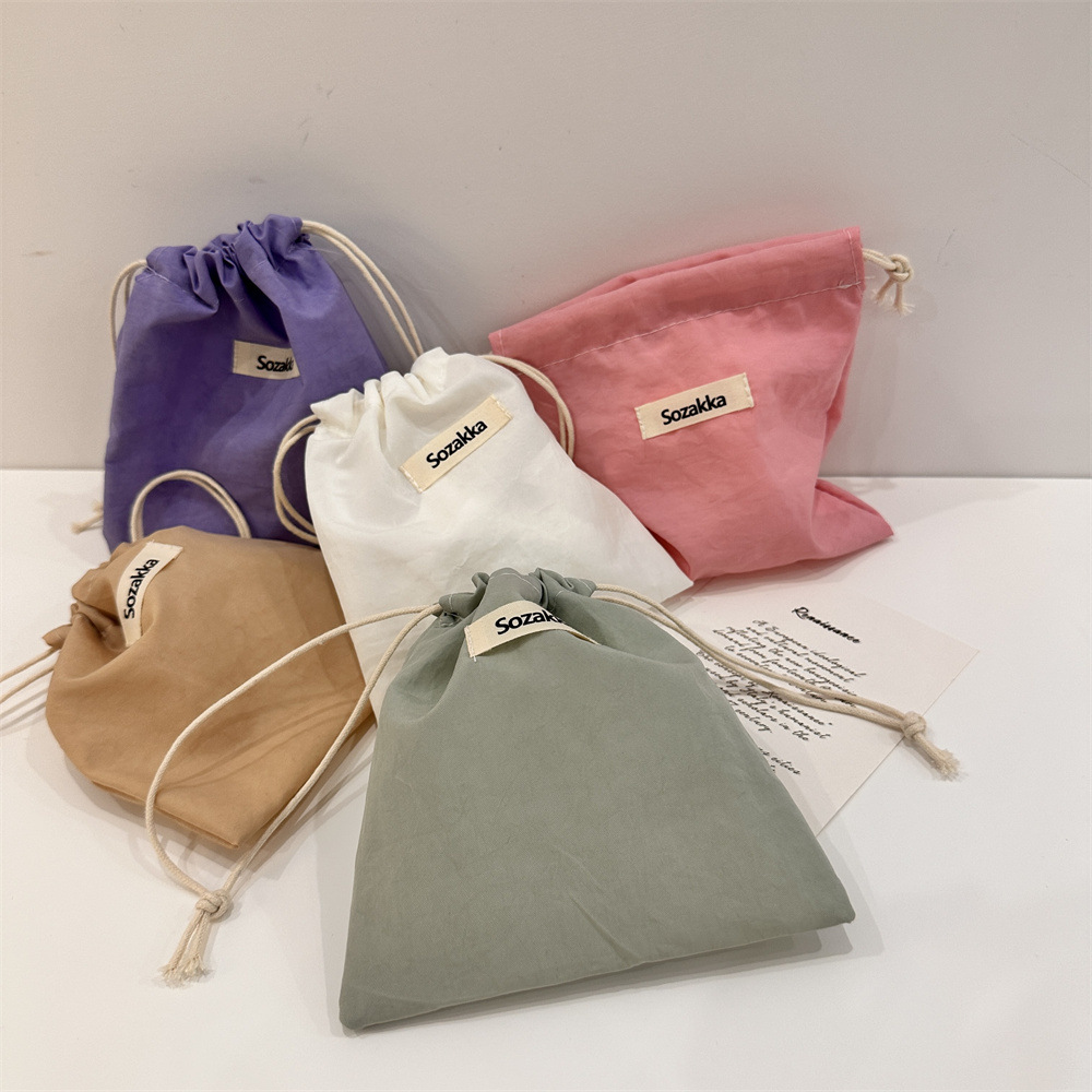 3856 Oxford Drawstring Bag, small item storage bag, cloth bag, student sundries portable toiletry and makeup bag full figure