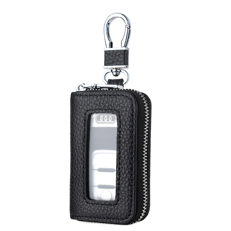 Key case, men's mirror window, retro multi-functional, large-capacity household key case, car key case, universal key holder Specification drawing