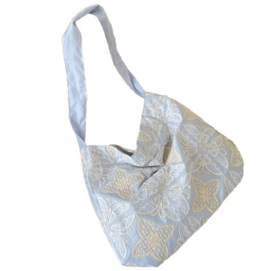 56141 New Chinese-style three-dimensional embroidery stylish large-capacity underarm bag for women, a new single-shoulder bag for work and commuting Item Picture
