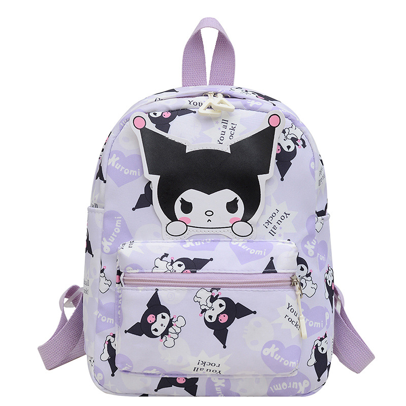 Kuromi Children's schoolbags for grades 1-3, cute boys and girls, large-capacity schoolbags with cartoon prints, kindergarten backpacks Item Picture