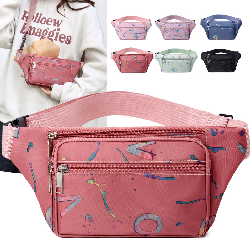 2024 New collection wallet, waist bag, crossbody bag, women's bag, large capacity, lightweight small bag, chest bag, casual single-shoulder bag details Picture