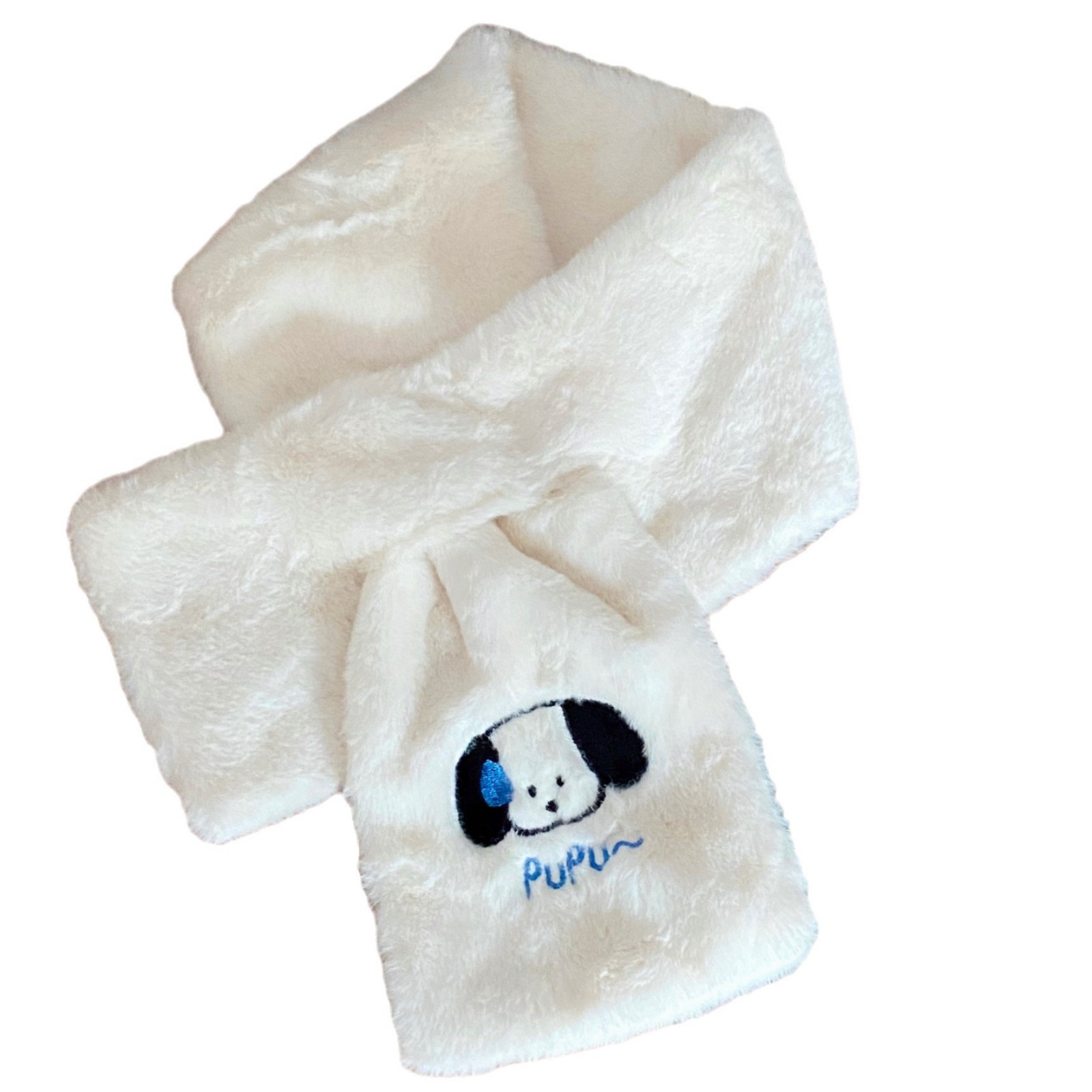 Clearance sale on special offer! Original design of a sweating puppy plush scarf, a thick and warm scarf for female students in autumn and winter Item Picture