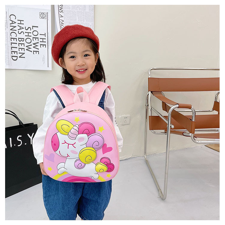 Unicorn Schoolbag, new eggshell bag for kindergarten children, cute cartoon large-capacity backpack for boys and girls undefined