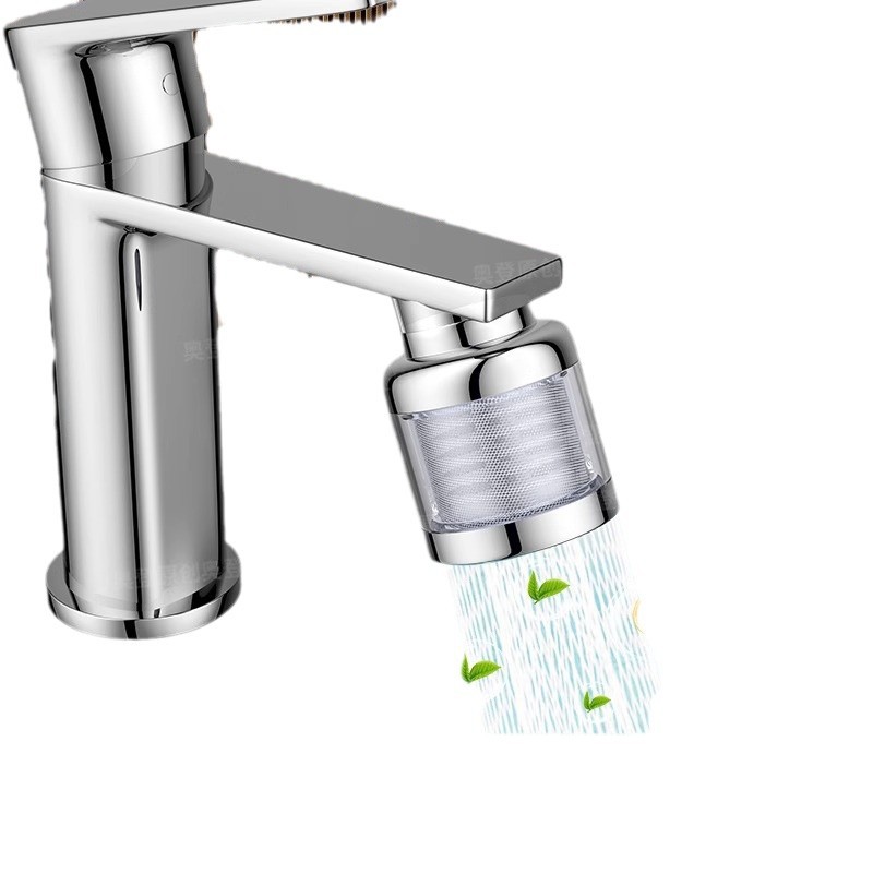 Stainless steel three-position washbasin faucet filter nozzle, universal extended anti-splash head water purifier for household tap water Item Picture