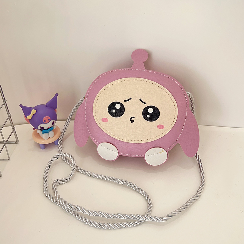 Cute new egg-shaped party children's bag, girl's stylish cartoon single-shoulder bag, Korean version soft and cute crossbody coin purse Application Scenario