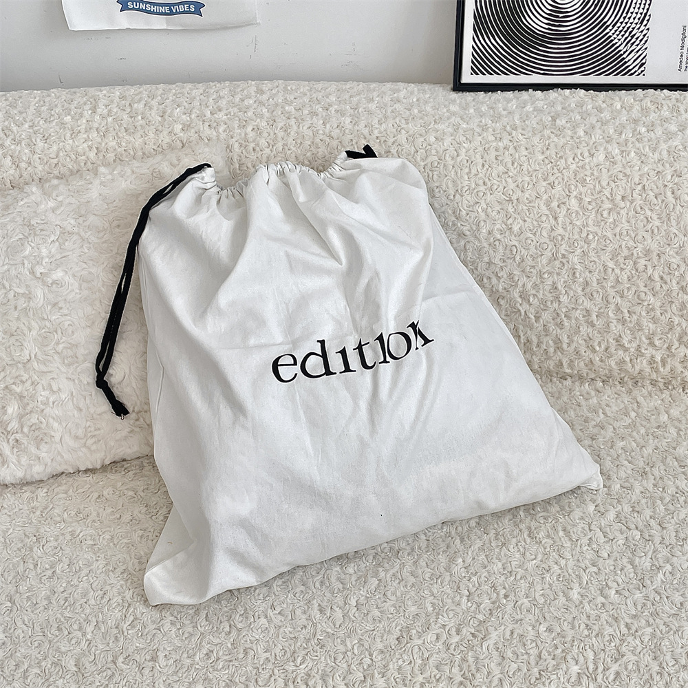 bj250226 Cotton and linen fabric drawstring bag, bag, miscellaneous storage and organization bag, travel dust-proof portioned bag Application Scenario