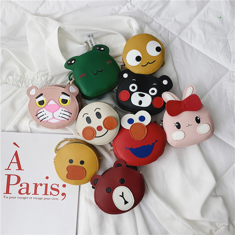 Children's bags 2020 New style: Fashionable single-shoulder crossbody bag for girls and babies, personalized cartoon bag, Little Change Princess small bag full figure