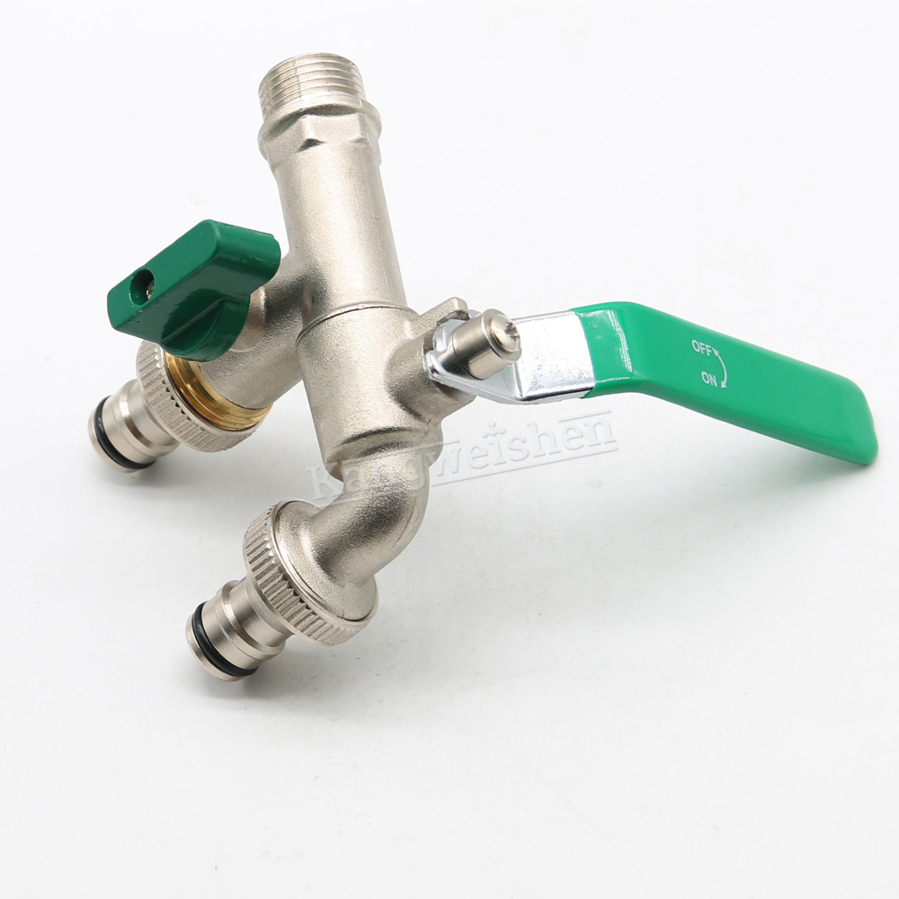 Cross-border exclusive faucet, all-copper, kitchen and garden, double-opening and double-control, brass, outdoor anti-freezing, household washing machine faucet Application Scenario