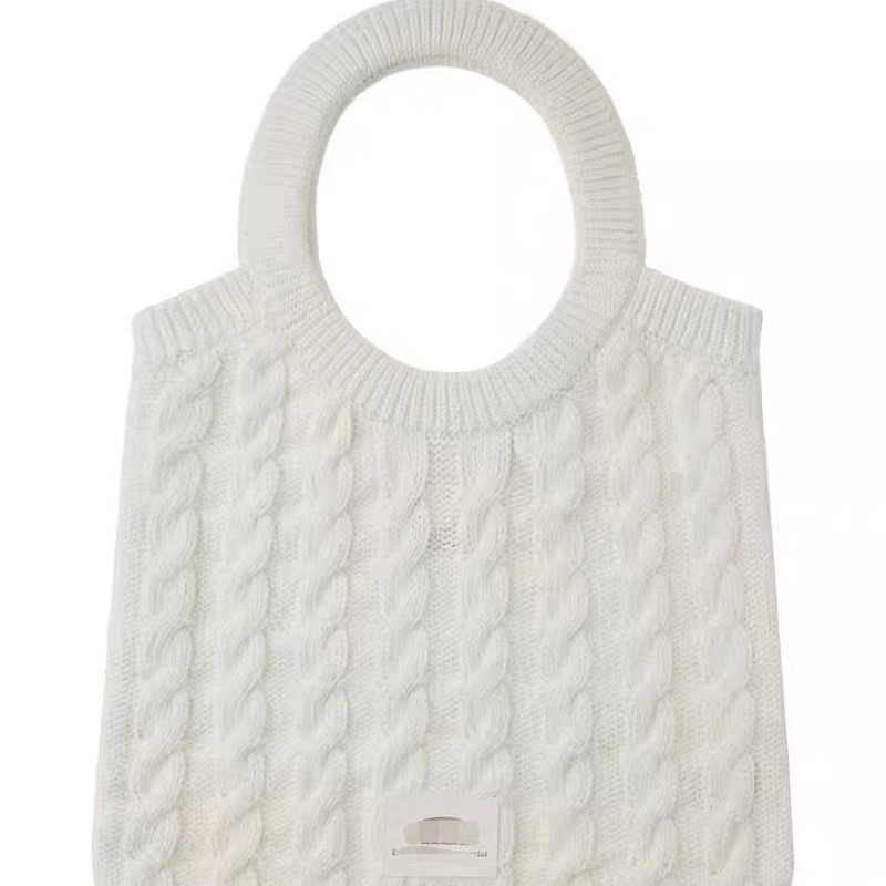 The Korean version of Instagram's niche new women's knitted bag, underarm single-shoulder bag, handbag and tote bag are simple and fashionable Item Picture