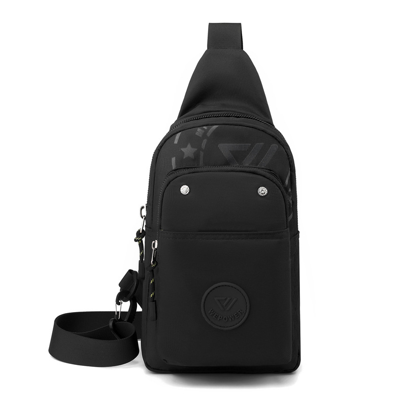 Cross-border new trendy and fashionable men's bags, casual bags, sports chest bags, crossbody bags, men's bags for travel and outings, chest bags Item Picture