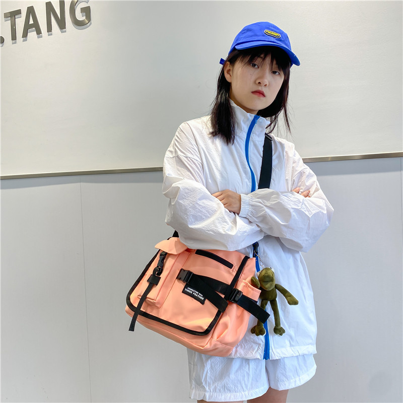 Men's trendy workwear crossbody bag, Japanese Instagram backpack, women's casual single-shoulder bag, student crossbody bag details Picture