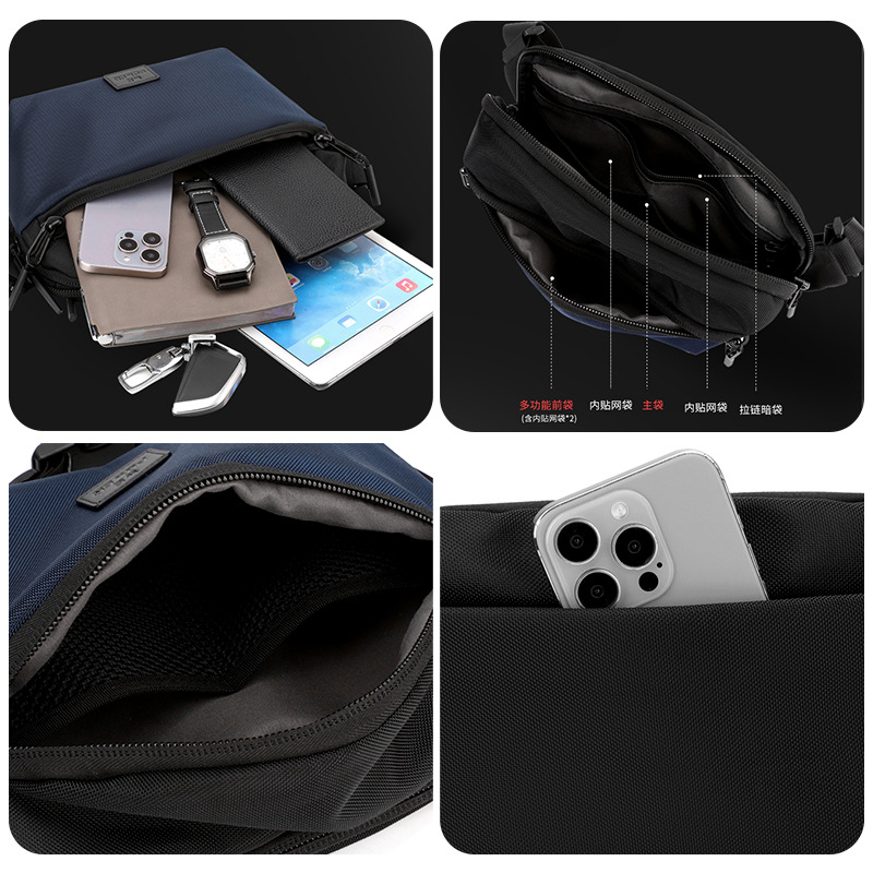 WEOPOWER's new casual cycling crossbody bag, trendy fashion chest bag, portable waist bag, single-shoulder bag and travel bag Application Scenario