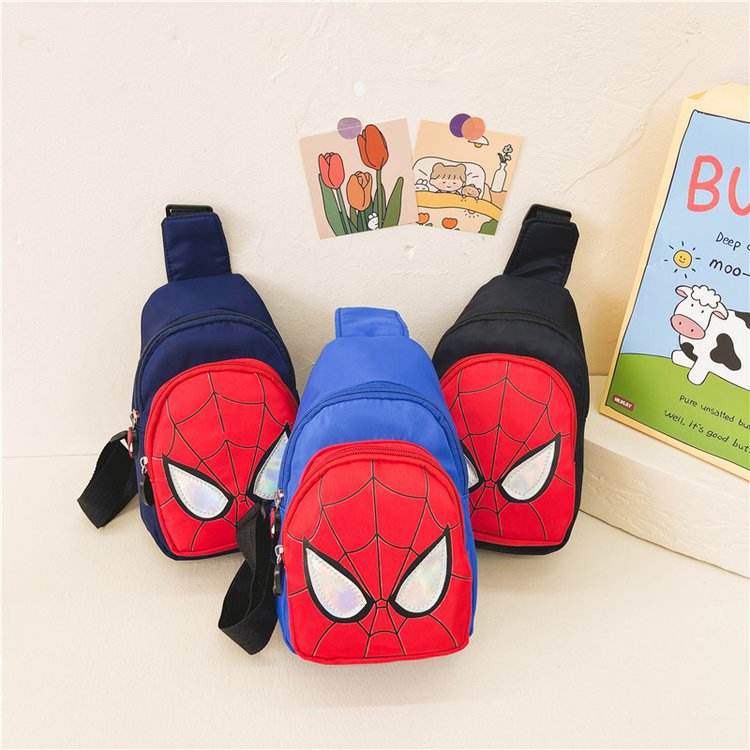 Children's chest bag, Spider-Man 2022 New style, cool boy's crossbody small bag, outdoor accessory bag for export wholesale full figure