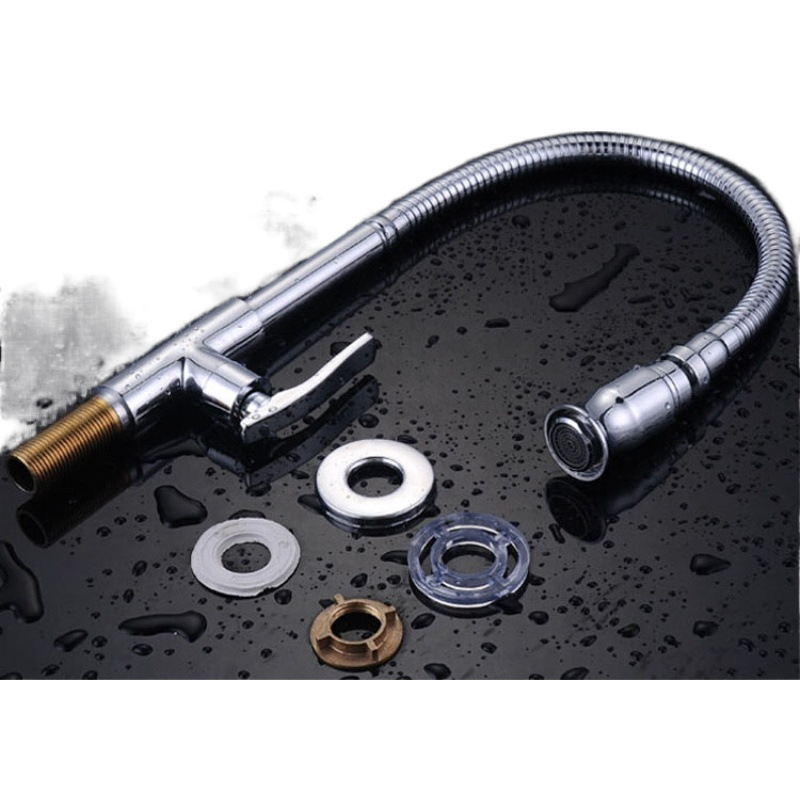 All-copper kitchen, stainless steel basin, water washing faucet, single-cold vegetable washing basin, balcony rotating sink faucet factory Item Picture