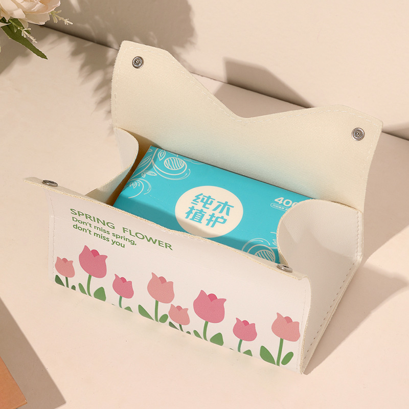ins Cute duck paper tissue box, home living room car decoration, tissue box, napkin storage case, bathroom toilet roll Application Scenario