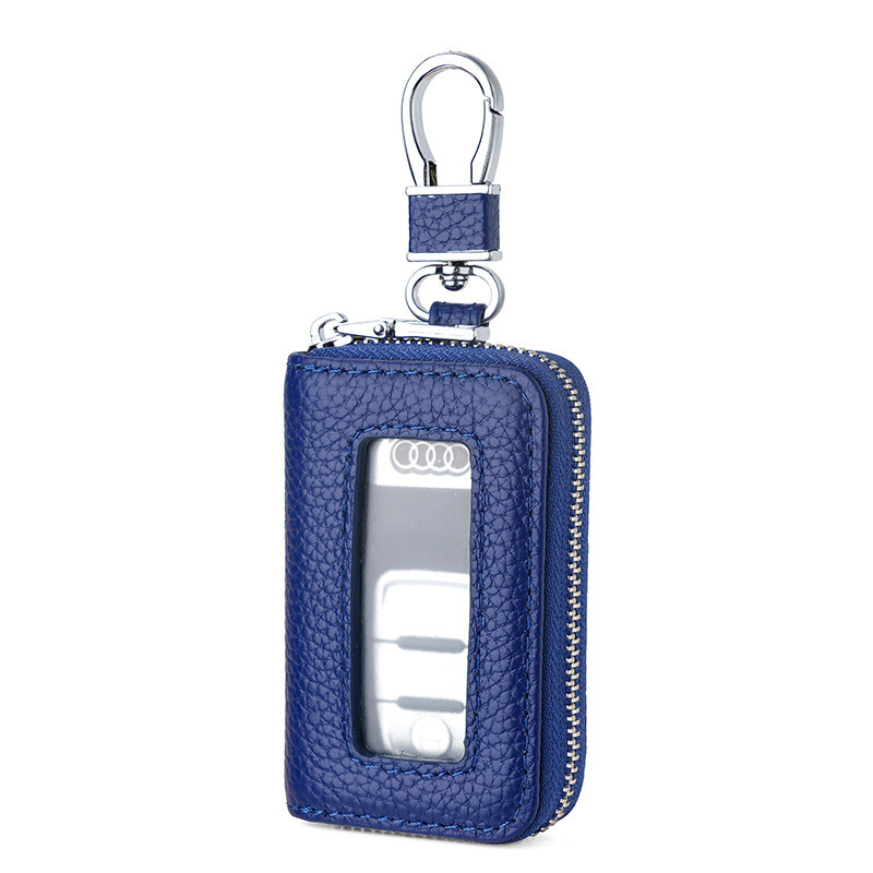 Key case, men's mirror window, retro multi-functional, large-capacity household key case, car key case, universal key holder Item Picture
