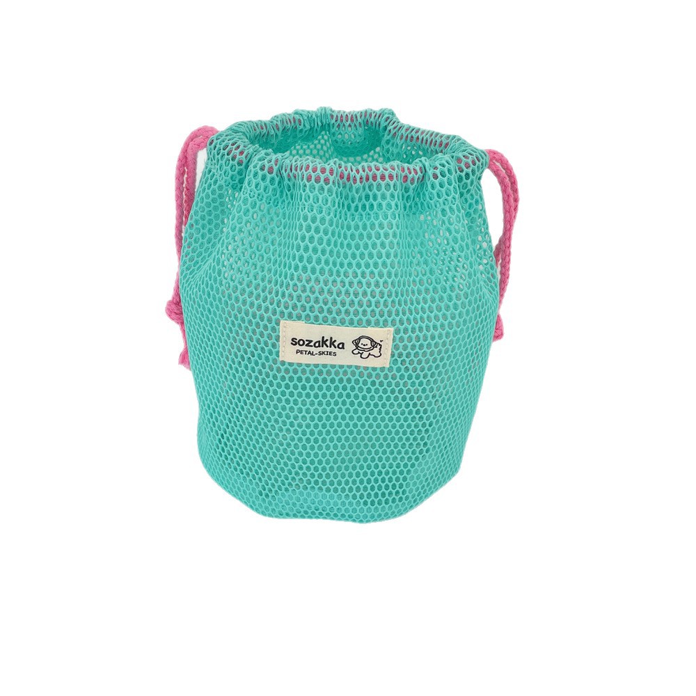 5756 Dopamine Grid large-capacity drawstrap bag, portable and simple toiletry and makeup bag, travel hand-carry storage bag Item Picture