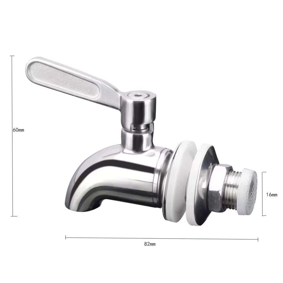 304 stainless steel wine bucket faucet, beverage juice boiling water bucket faucet, glass bubble wine bottle faucet, beer faucet Application Scenario