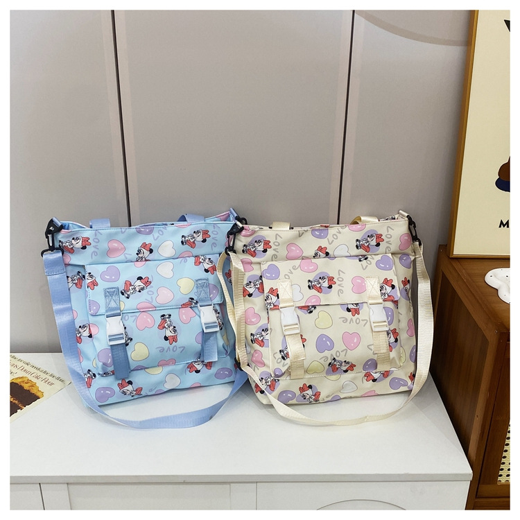 New best-selling student tutorial bags, elegant and fashionable large-capacity single-shoulder bags, fresh and sweet ladies' tote bags wholesale details Picture