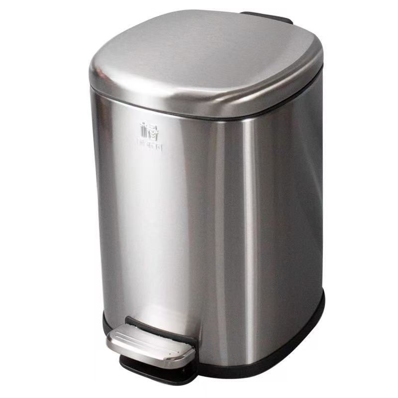 不锈钢方圆垃圾桶家用厨房脚踏简约6升8升12升22升32升