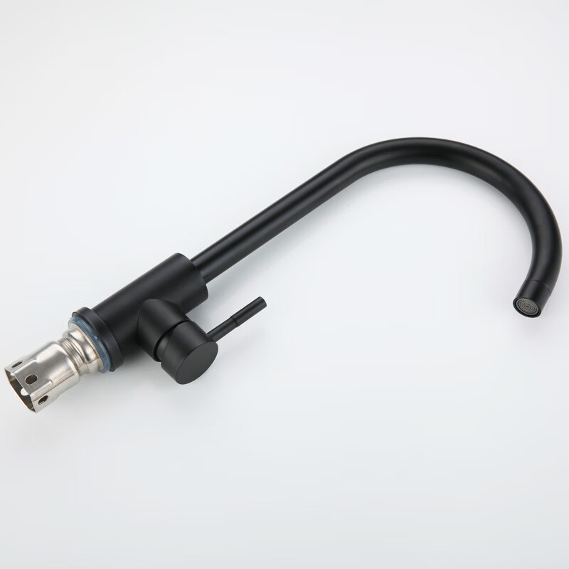 Libokang Sanitary Ware wholesale black stainless steel kitchen sink faucet, hot and cold foreign trade kitchen faucet full figure