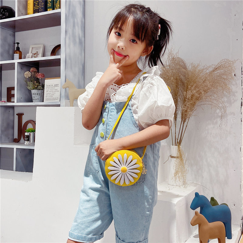 Children's bags: Cute little Daisy bags for girls, stylish princess crossbody bags for boys, baby bags for boys, and trendy coin purses Specification drawing