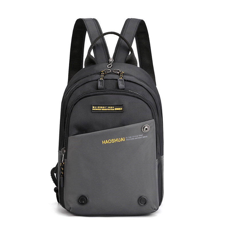 Factory direct sales of new casual and sporty men's and women's chest bags, multi-functional trendy backpacks, and fashionable crossbody outdoor bags Item Picture