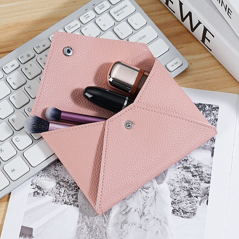 New trendy PU card case and card holder for women's wallets in foreign trade, simple Korean-style wallet, creative envelope wallet wholesale for women Specification drawing