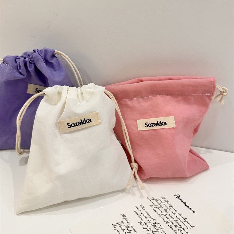 3856 Oxford Drawstring Bag, small item storage bag, cloth bag, student sundries portable toiletry and makeup bag Application Scenario
