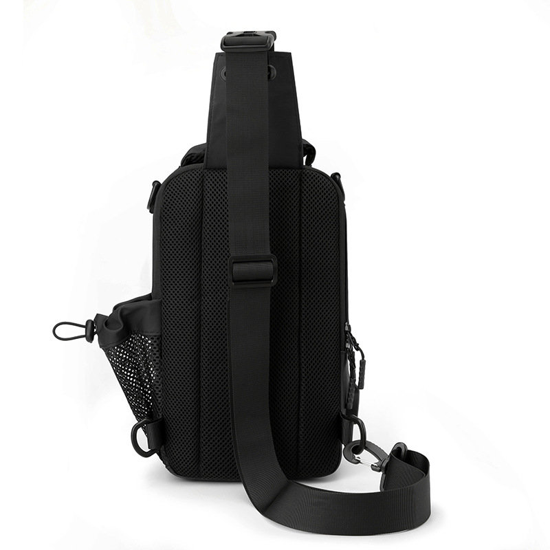 Men's functional chest bag, men's water-resistant crossbody bag, trendy postman bag, outdoor multi-functional single-shoulder crossbody bag Application Scenario