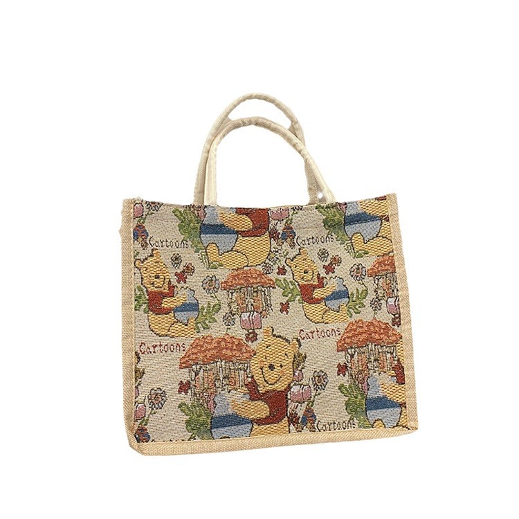A new large-capacity cotton and linen ins single-shoulder bag with a high aesthetic level in Korean style, a fashionable handbag for women's commuting to work Item Picture