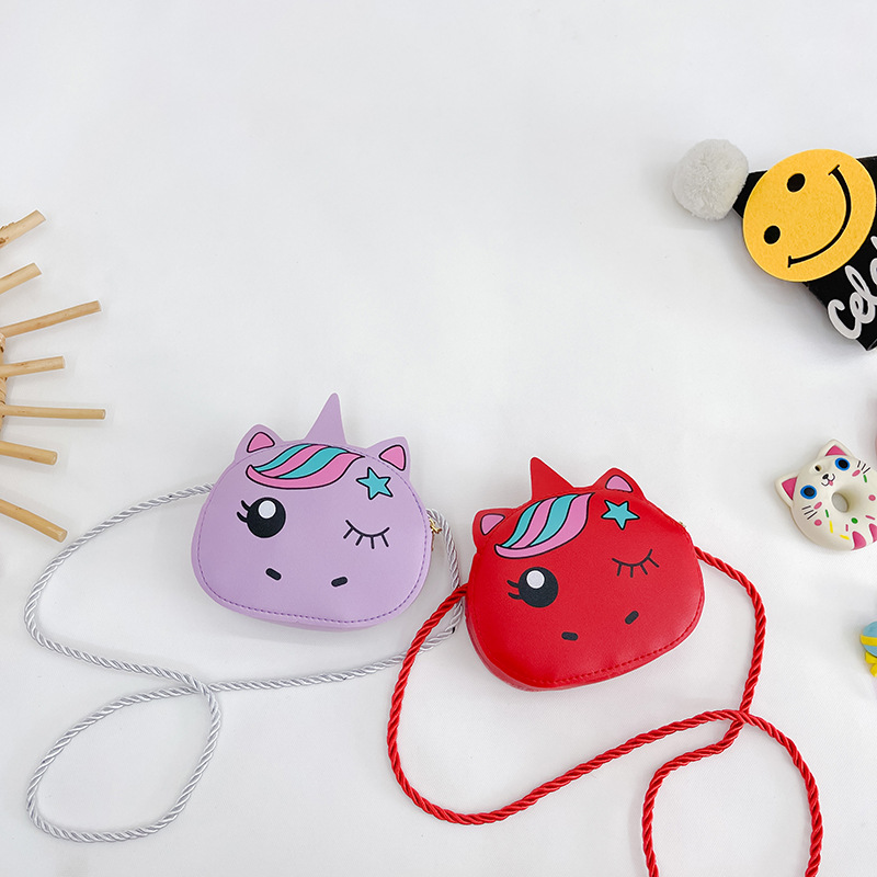New coin unicorn gift, kindergarten birthday souvenir, children's class small gift, creative bag, single bag Specification drawing