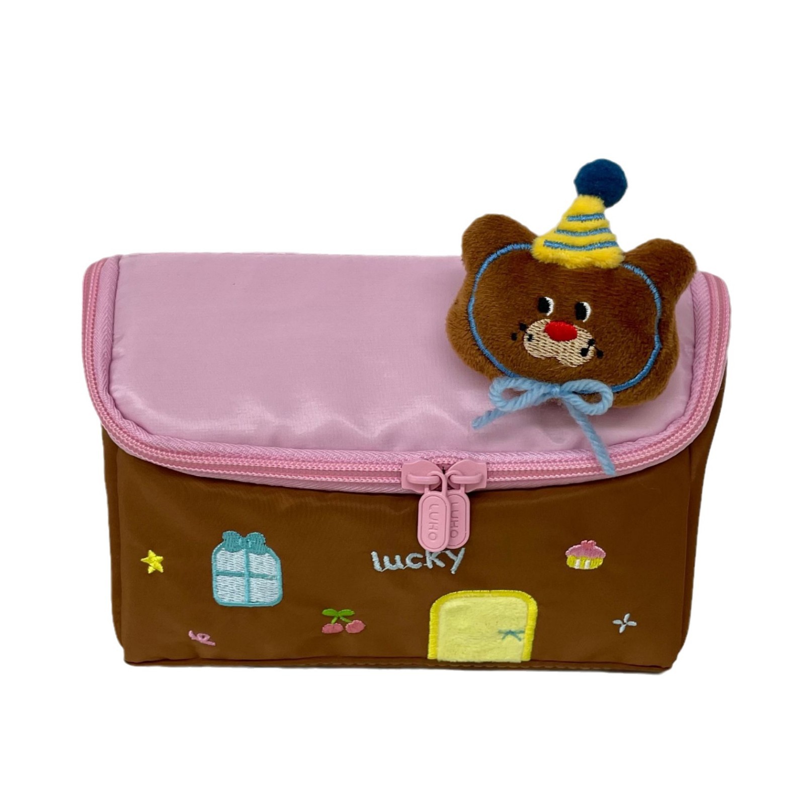 High appearance level small house pen case, large capacity student stationery bag, girls' classified makeup bag, wholesale storage bag Item Picture