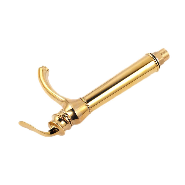 European-style all-copper faucet, bathroom basin faucet, bathroom hot and cold water basin, golden faucet Item Picture