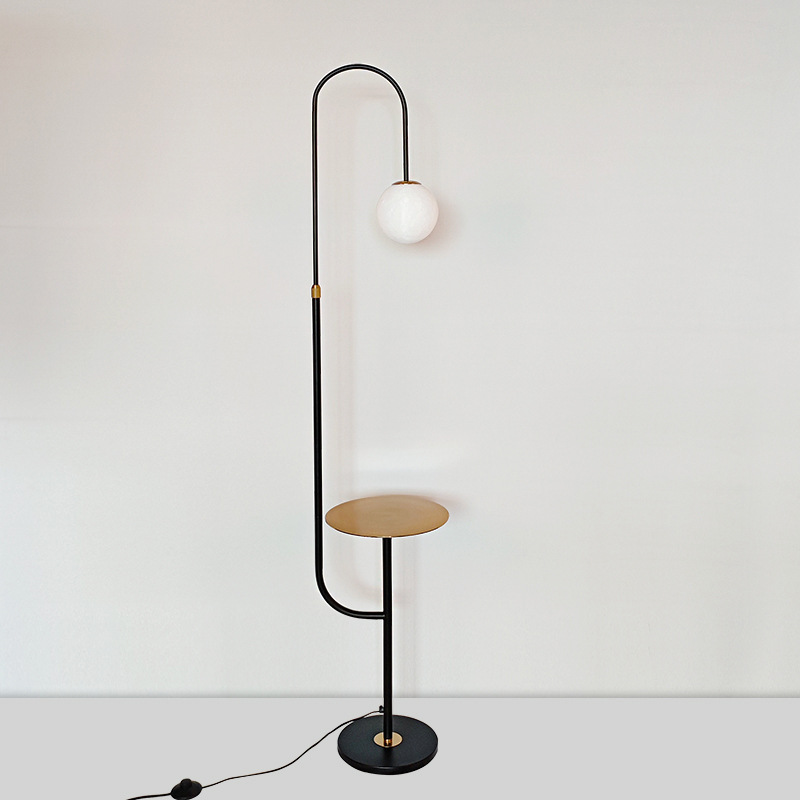 Floor lamp, Nordic living room sofa coffee table, creative home minimalist designer, light luxury bedroom bedside standing lamp Specification image