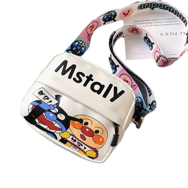 Cartoon bag, women's Instagram fashionable casual crossbody bag, student and children's square bag, niche and cute pu women's canvas bag Item Picture