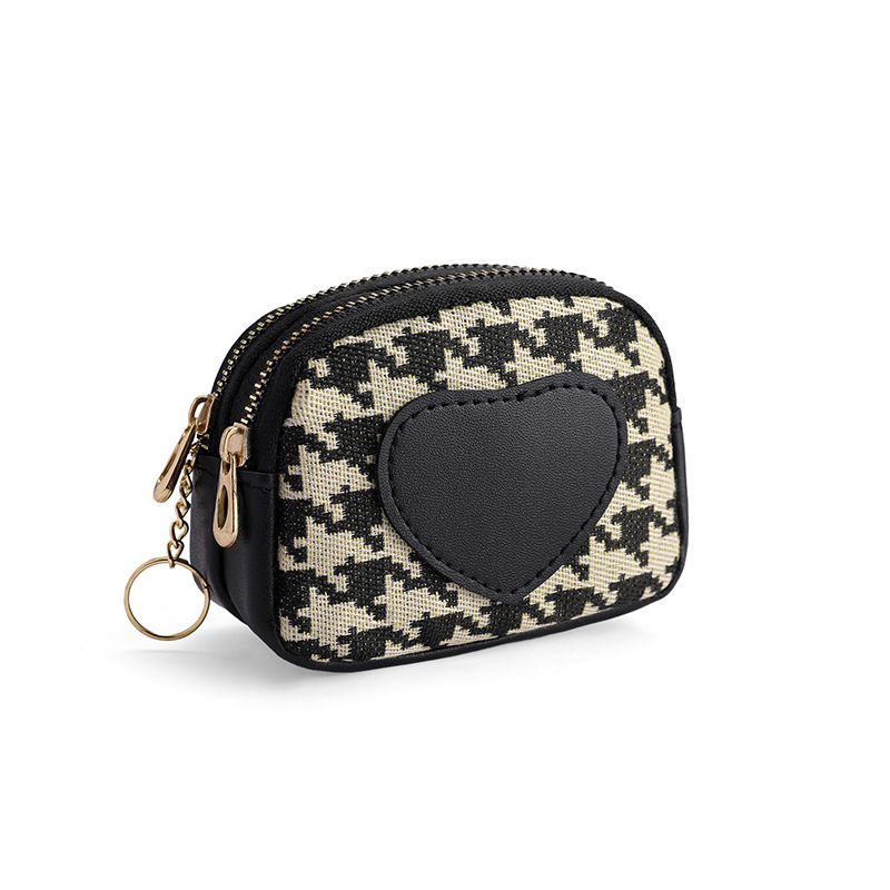 This is a new 2024 best-selling coin purse designed by a niche female brand. It features an InS-style, cute and small canvas short wallet Item Picture