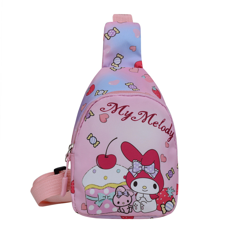 Wholesale of children's bags: Cute girls' crossbody small bags, cartoon high appearance level chest bags, 2024 new style snack shoulder bags Item Picture
