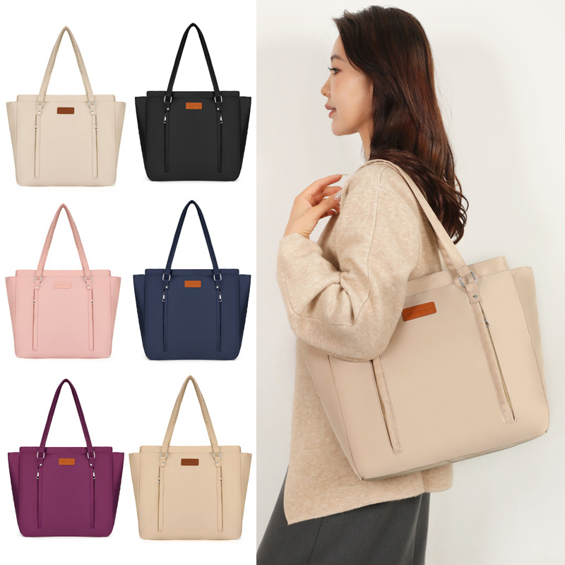 Cross-border exclusive large-capacity casual outing mom bag, practical single-shoulder women's bag, lightweight storage bag, baby and mother diaper bag full figure
