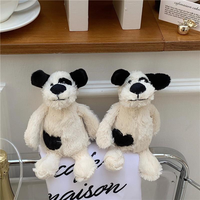 Shy spotted puppy plush toy, Ins-style cartoon cute doll, keychain, bag, pendant or accessory Item Picture