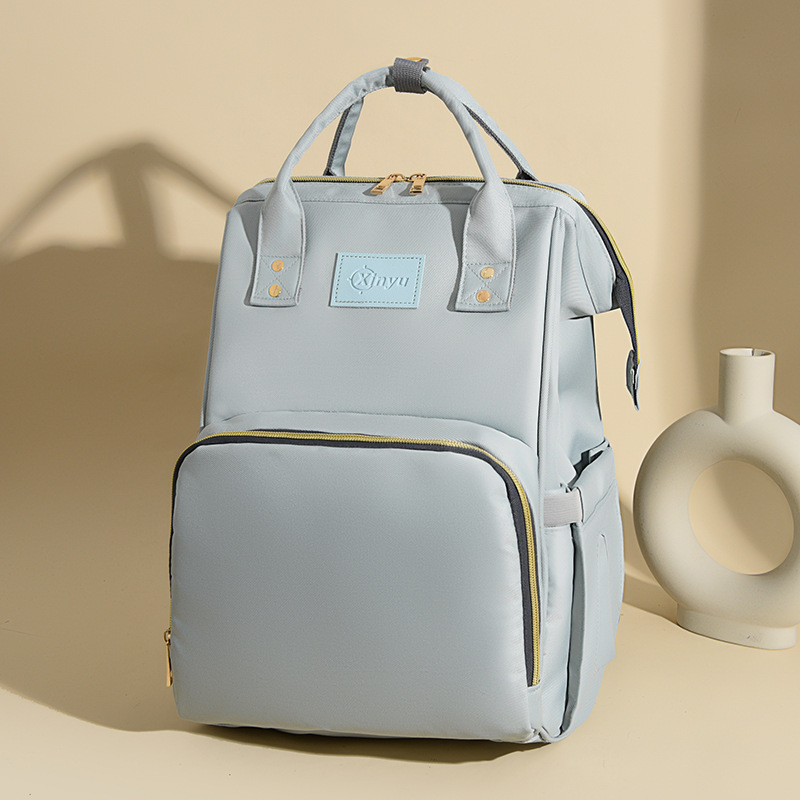 Mummy Bag 2025 New large-capacity, color-blocking, versatile and fashionable baby bag, backpack, mom and baby walk bag Application Scenario
