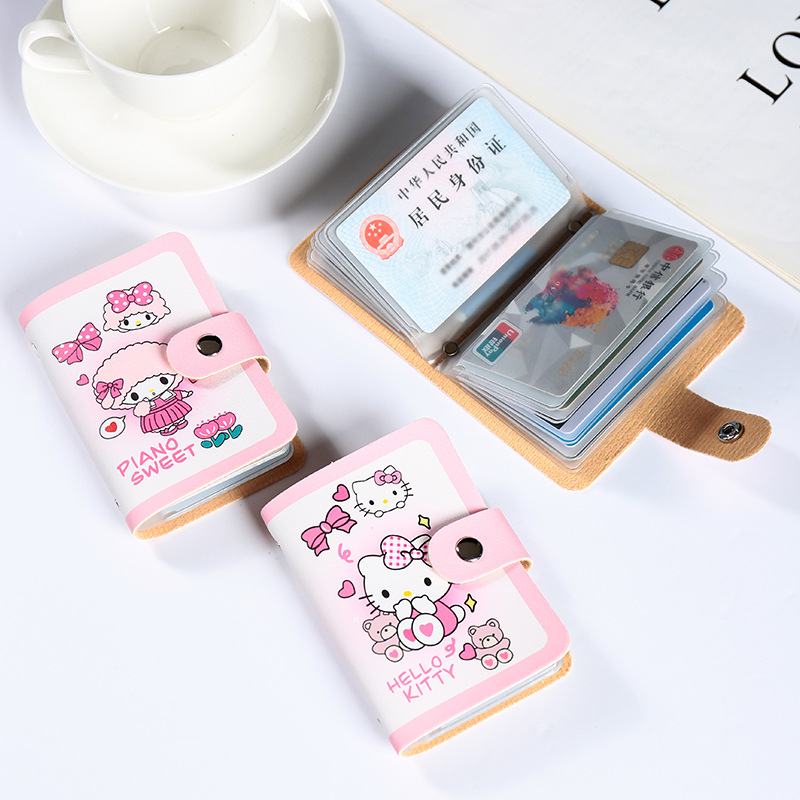 Cartoon cat card case, cute card holder for ladies and students, teenage girl ID card holder, anti-demagnetization, multi-functional Application Scenario
