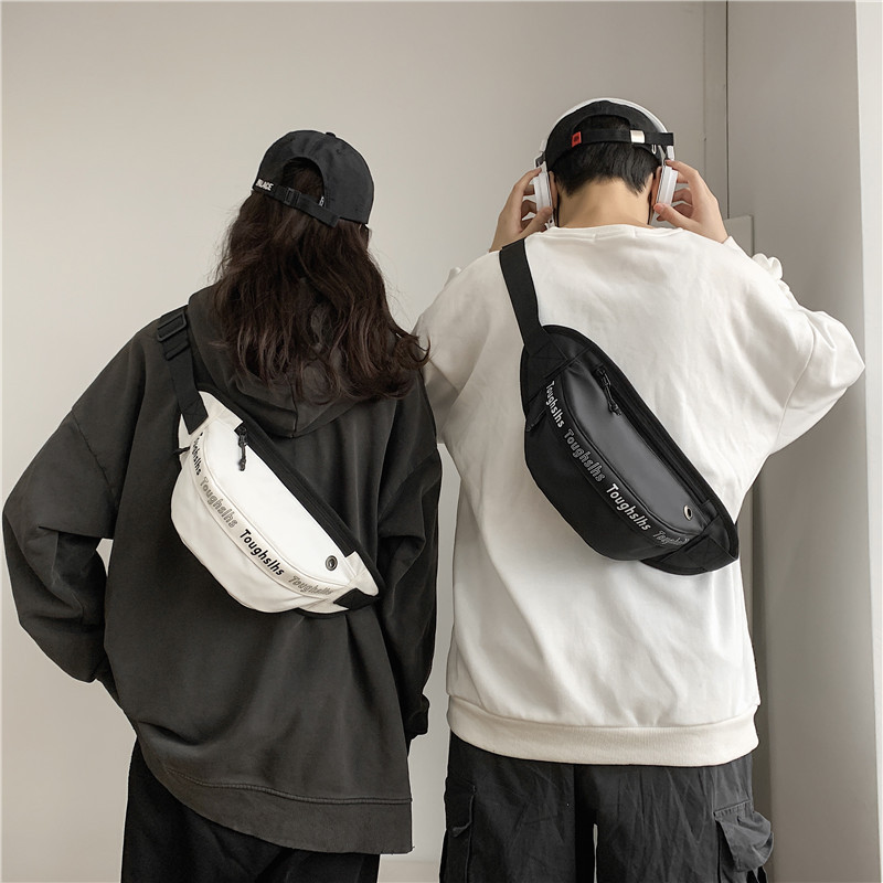 New trendy men's and women's waist bags, Korean waterproof chest bags, outdoor single-shoulder crossbody bags, phone bags, travel small bags Specification drawing