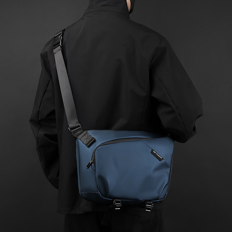 WEPOWER trendy and fashionable single-shoulder bag, water-resistant multi-functional large-capacity crossbody bag, business commuting chest bag Specification drawing