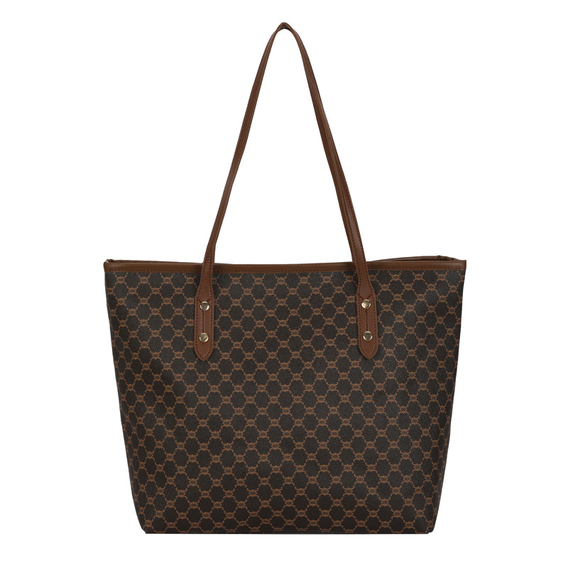 A simple and fashionable large-capacity bag for women in 2025, a trendy six-year tote bag for women, a large-capacity single-shoulder bag for commuting Item Picture