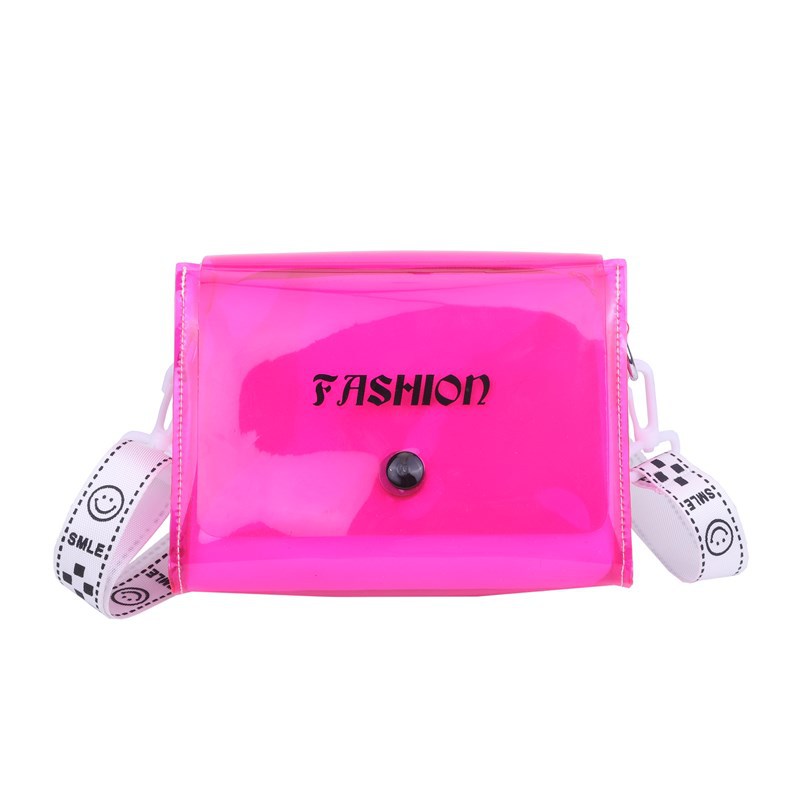 Casual and versatile crossbody bag for women 2024 Summer new pvc transparent bag, fashionable and simple makeup single-shoulder bag for women Item Picture