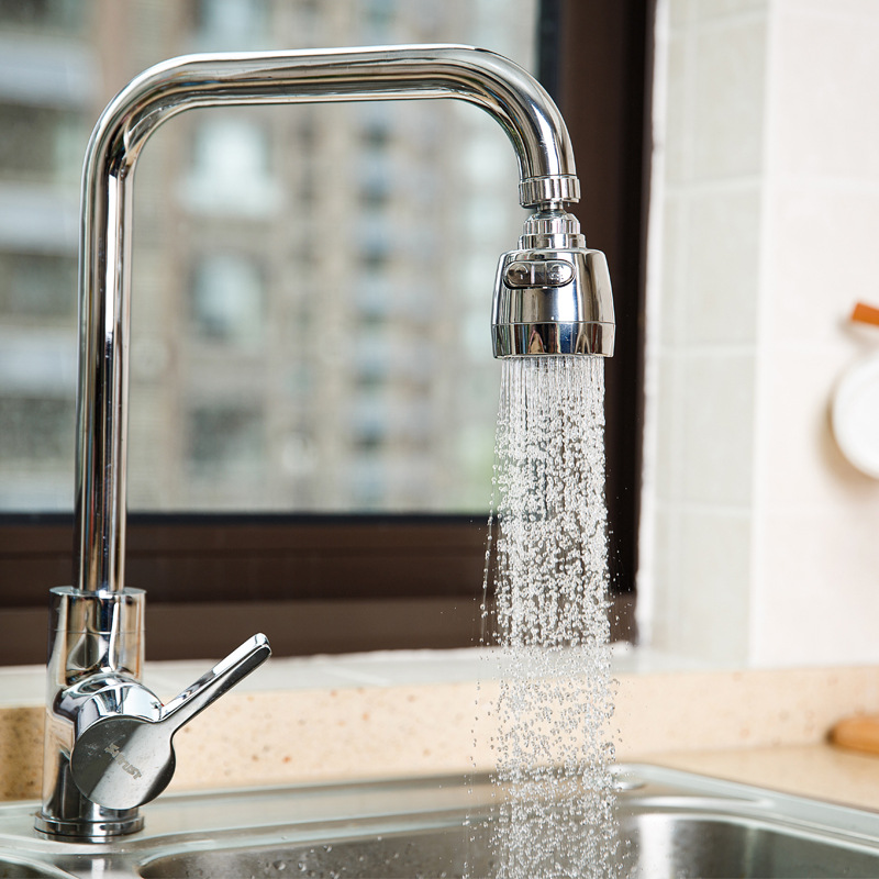 Pressure-increasing faucet splash preventer, kitchen shower head splash preventer, filter, nozzle, universal splash preventer, water extender Application Scenario